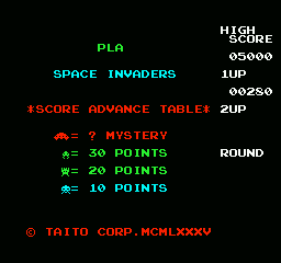 Space Invaders screenshot 4 for Famicom
